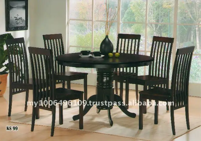 Juegos de comedor, juegos de comedor de madera, comedor redondo de ...