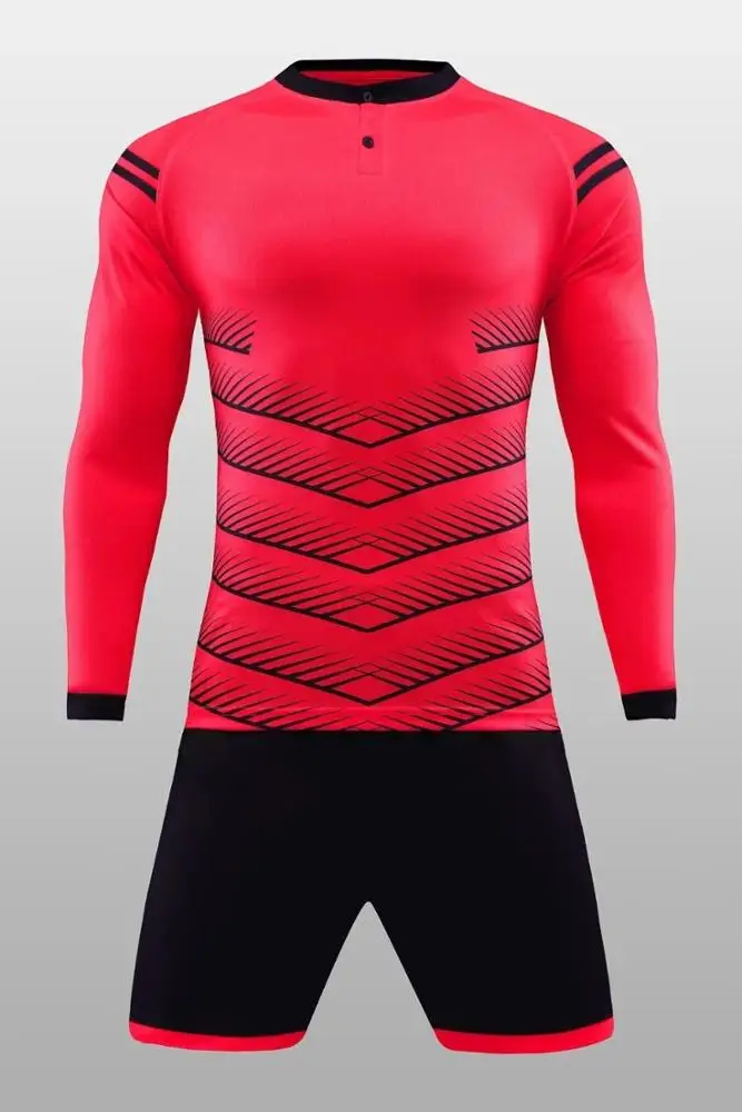 Long Sleeves Soccer Jerseys And Shorts Wholesale Customize Football