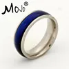 SGS Certificate High Quality Band Mood Ring Kids Stainless Steel Mood Rings