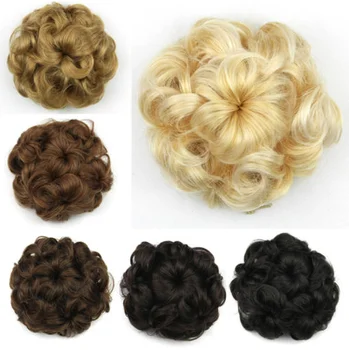 artificial hair bun