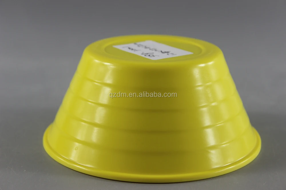 Solid Melamine Salad Bowl,Outside Wavy v Shape Storage Bowl