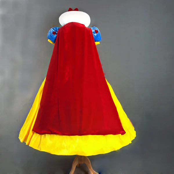 Adult halloween cosplay costume female stage performance wear snow white overskirt Frozen fairy tale women dresses