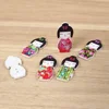 beautiful wood Japanese kimono woman buttons