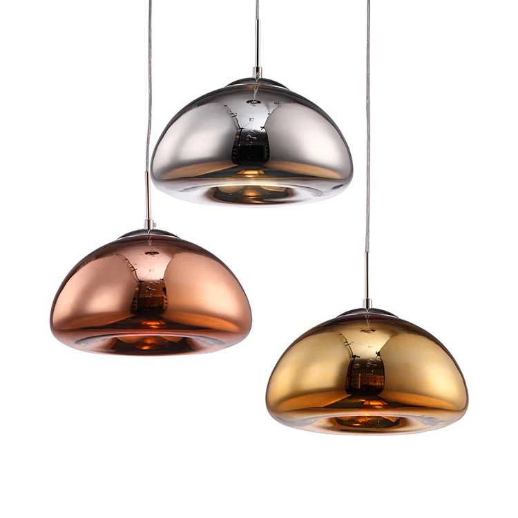 Fancy Round Glass Pendant Light Creative Void Indoor Drop Lighting
