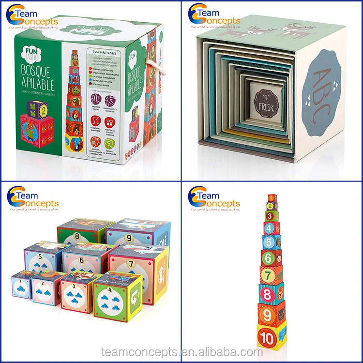 Personalized Handmade educational toy stacking block