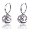 92199 Xuping fashion jewelry market fancy earring in rhodium plating