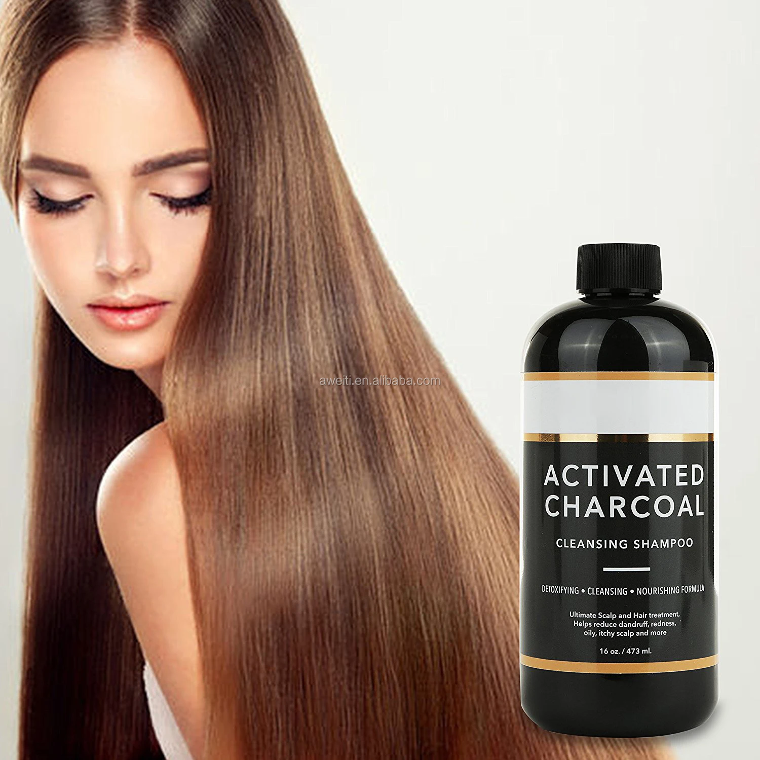 Activated Charcoal Cleansing Shampoo 16 Oz For Hair And Scalp ...