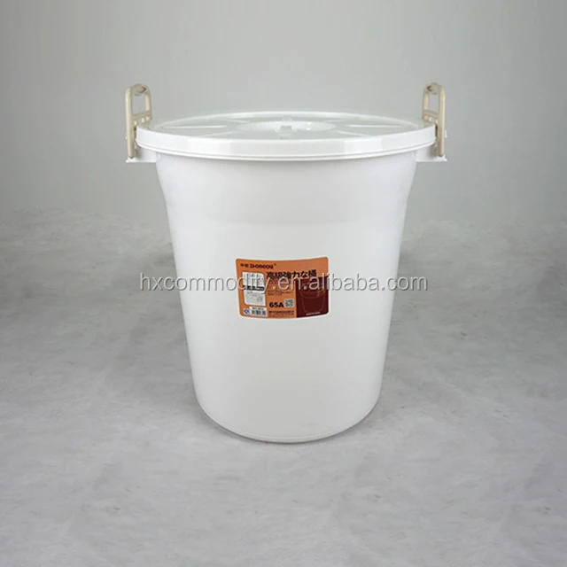 100l White Large Plastic Water Bucket With Lid Buy Water Bucket
