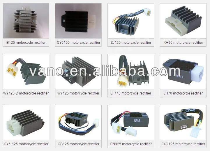 Single silicon single phase 12v half wave rectification regulatorDY100 motorcycle rectifier