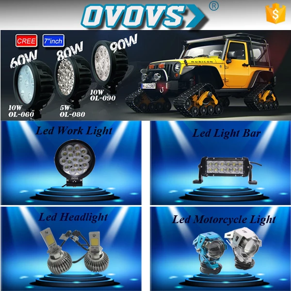 OVOVS external auto parts 10w spotlight off road for car ,suv