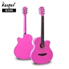 Free OEM Manufacturer Acoustic Wholesale Colorful Handmade Spanish Guitars Purple All Solid Classical Guitar