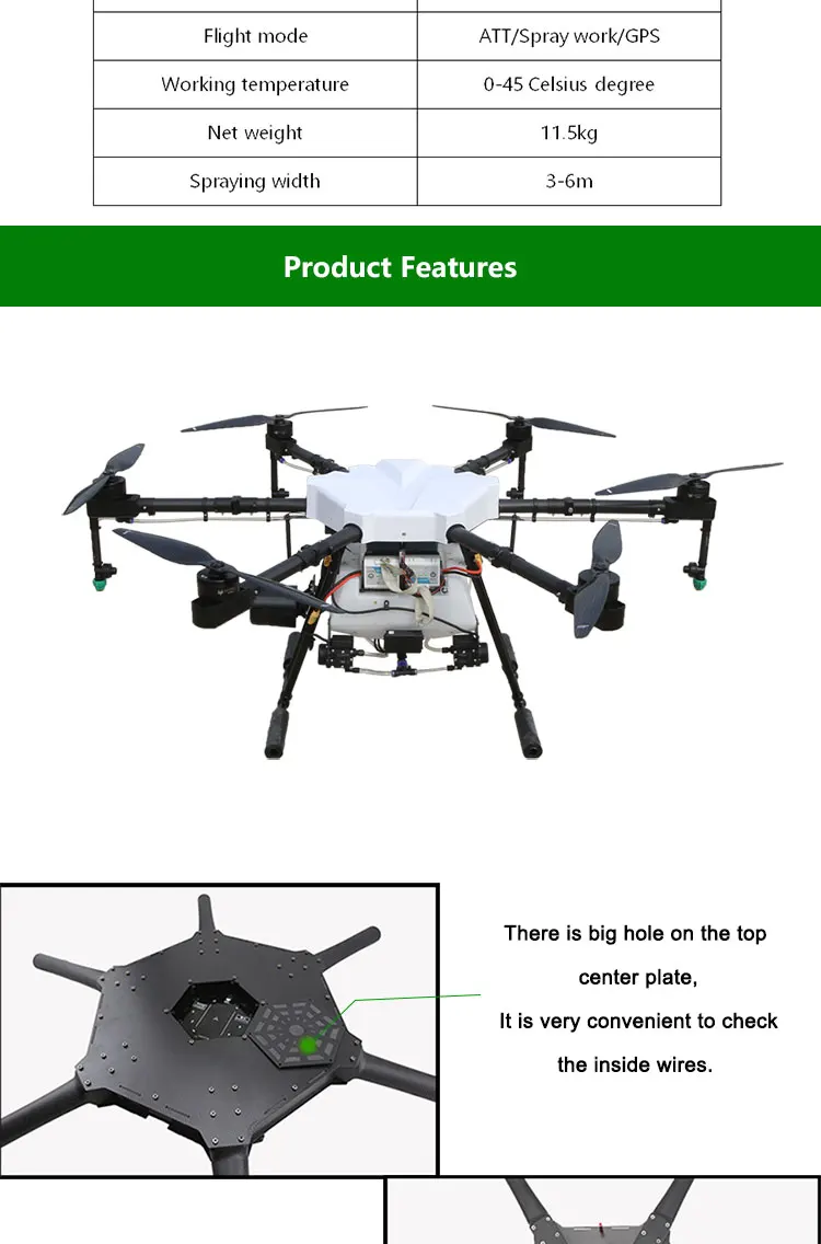 Jmrrc V1250hz Agriculture Drone For Spray 10kg Crop Uav Mapping Drone ...