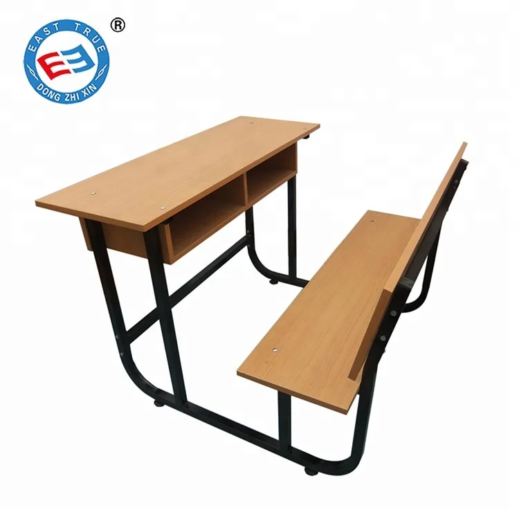 School Furniture Cheap Double Student Desk And Bench School Table And