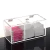Clear acrylic makeup cotton storage box acrylic boxes makeup