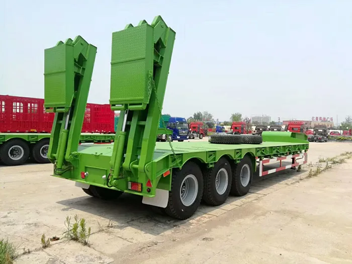 2/3/4 Axle Low Loader Truck Cargo Lowbed Semi Trailer Lowboy Trailer for Sale