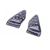 CNC milling titanium/HK30/Inconel/Q345/C36000/carbon steel/Carbon Fiber motorcycle/auto Rear Heel Plate Guards