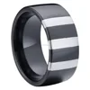 OEM China supplier new design jewelry black arabic mens ceramic ring