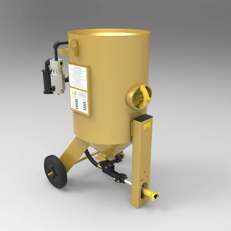 Portable Sandblast Machine Movable Sandblasting Pot Industrial