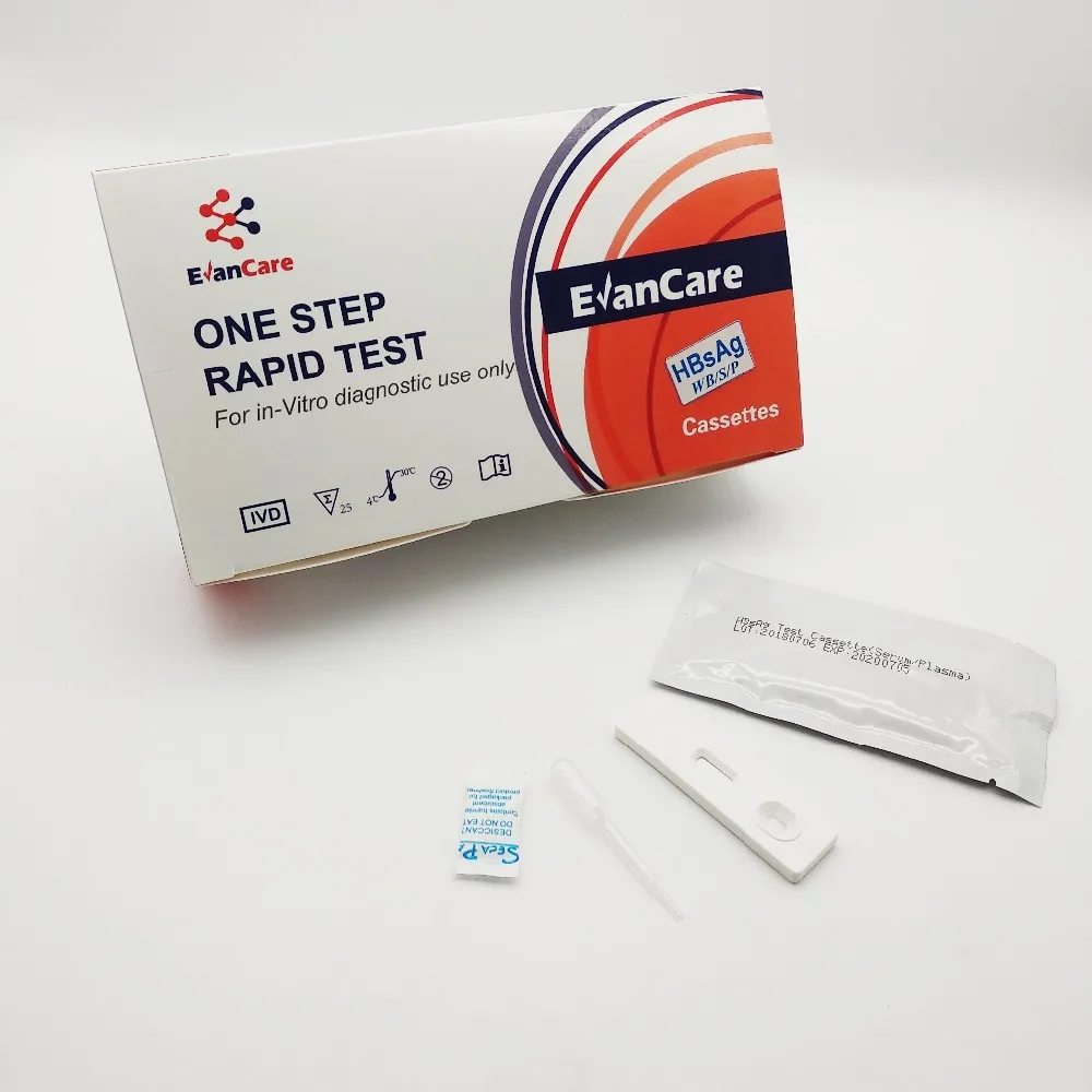 Evancare Medical Diagnostic Kits One Step Hbsag Hepatitis B Rapid Test