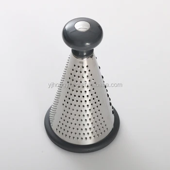 circular cone 3 sides multi cheese grater and stainless steel slicer
