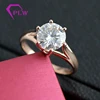 Customize 14k genuine gold forever one 3carat 9mm round moissanite diamond engagement ring for lovers