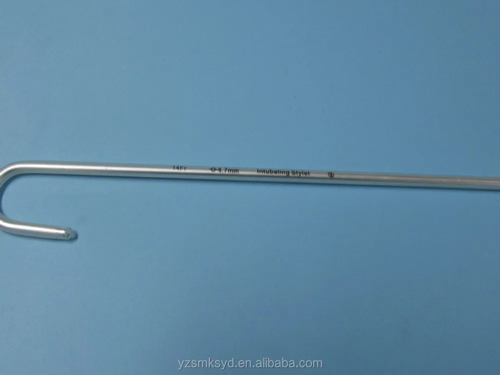 Endotracheal Tube Intubation Stylet With Maalleable Aluminium Coating Pvc Buy Endotracheal 