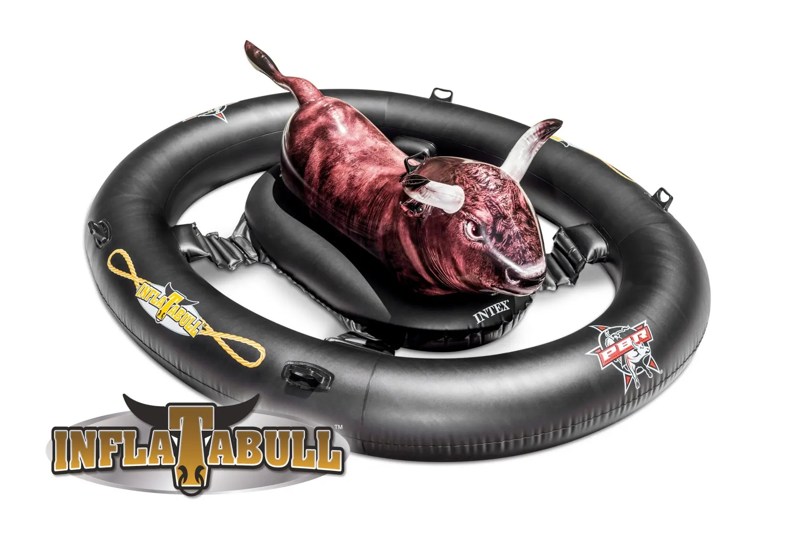 inflatable pool float bull