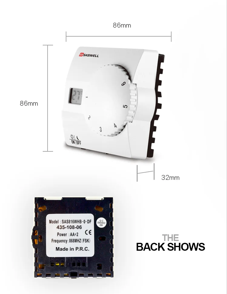 816 Machine Thermostat With Wireless Control - Buy Heating Thermostat