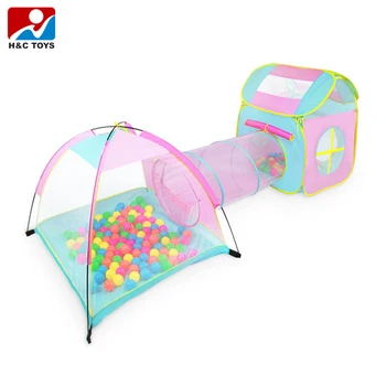pop up play tent and tunnel