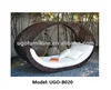 New Arrival 2014 Modern Round Rattan Chaise Lounge Furniture from UGO Manufacturer