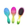 Large Private Label Detangling Scalp Old Fashioned Circle Massage Comb Gold Custom Hair Brush