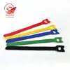 guangdong manufacturer logo printed flexible two sided hook loop cable ties wrap