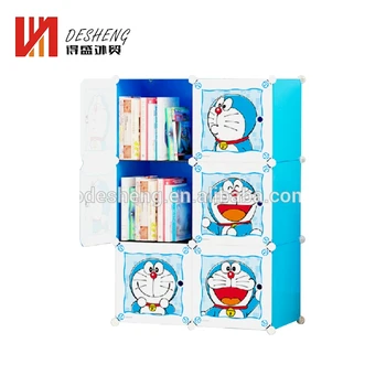 Hot Sale 12 Cubes Doraemon  Plastik  Rak Buku Lemari  Buy 