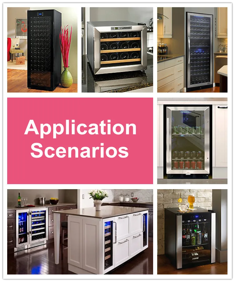 Thermoelectric wine cooler/ Semiconductor Wine Cooler dual zone wine