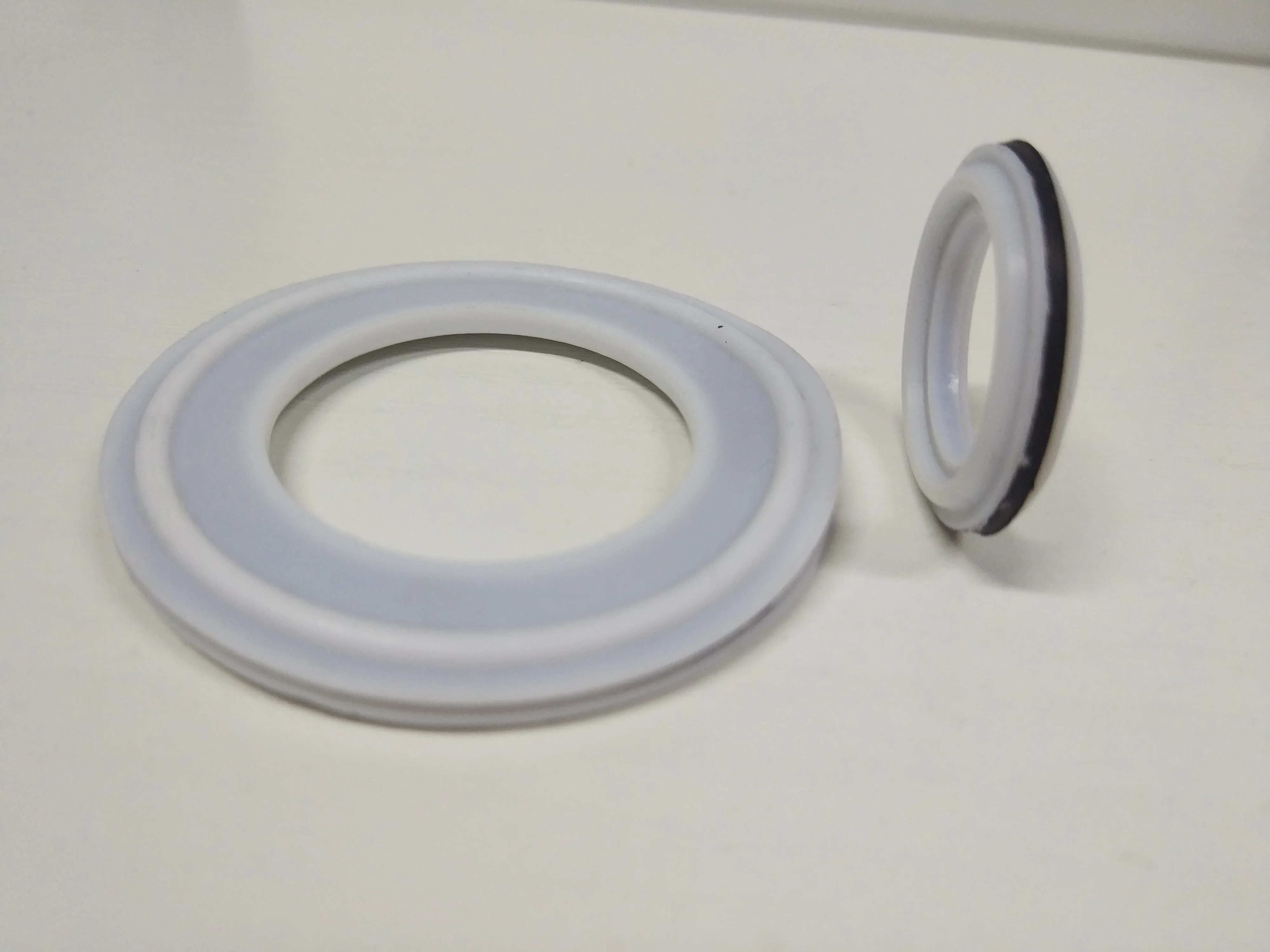 Ptfe Ring Ptfe Envelope Tri Clamp Gaskets Food Grade With Epdm Core