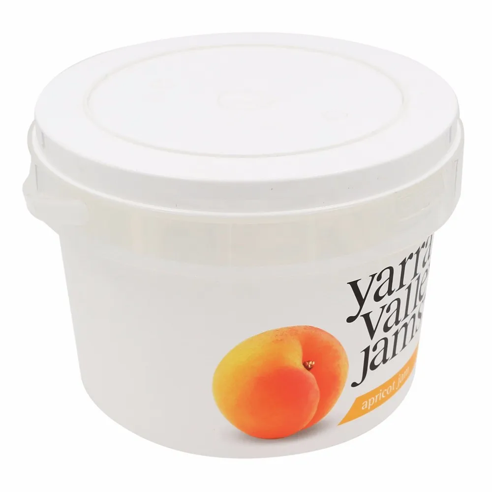 2.5kg Large Plastic Yogurt Container Round Shape With Lid And Handle ...