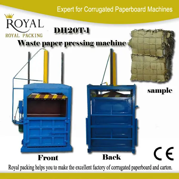 DH20T-1 Hydraulic Vertical Waste Paper Baler Pressing and Strapping Machine