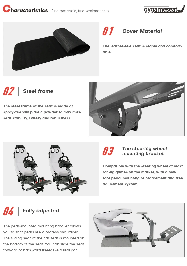 Hot selling game seat racing simulator games For Logitech G25 G27 G29 Xbox Ps4