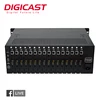 H264 Mpeg4 WAN LAN Hotel TV Solution 3U Chassis Rack 16 Channels Live Encoder 32 Channel Video Encoder