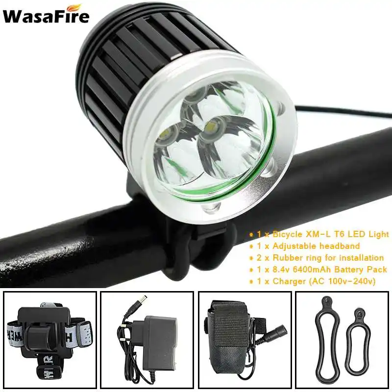 Clearance WasaFire 3*XML T6 LED HeadLight 4000lm 3 Modes Mountain Bike Light Bicycle Lamp HeadLamp Front Lights Riding Cycling Sport Gift 6 Clearance WasaFire 3*XML T6 LED HeadLight 4000lm 3 Modes Mountain Bike Light Bicycle Lamp HeadLamp Front Lights Riding Cycling Sport Gift 6