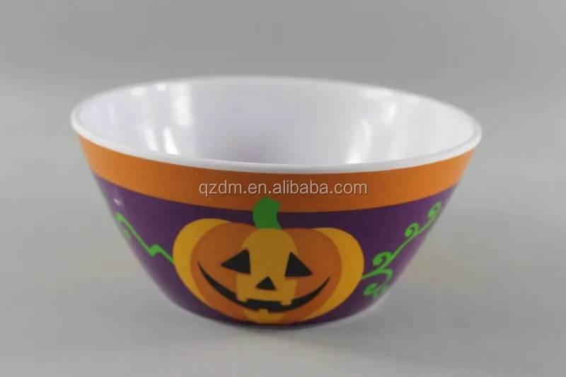 Melamine Party bowl , Plastic pumpkin bowl For Hallowmas