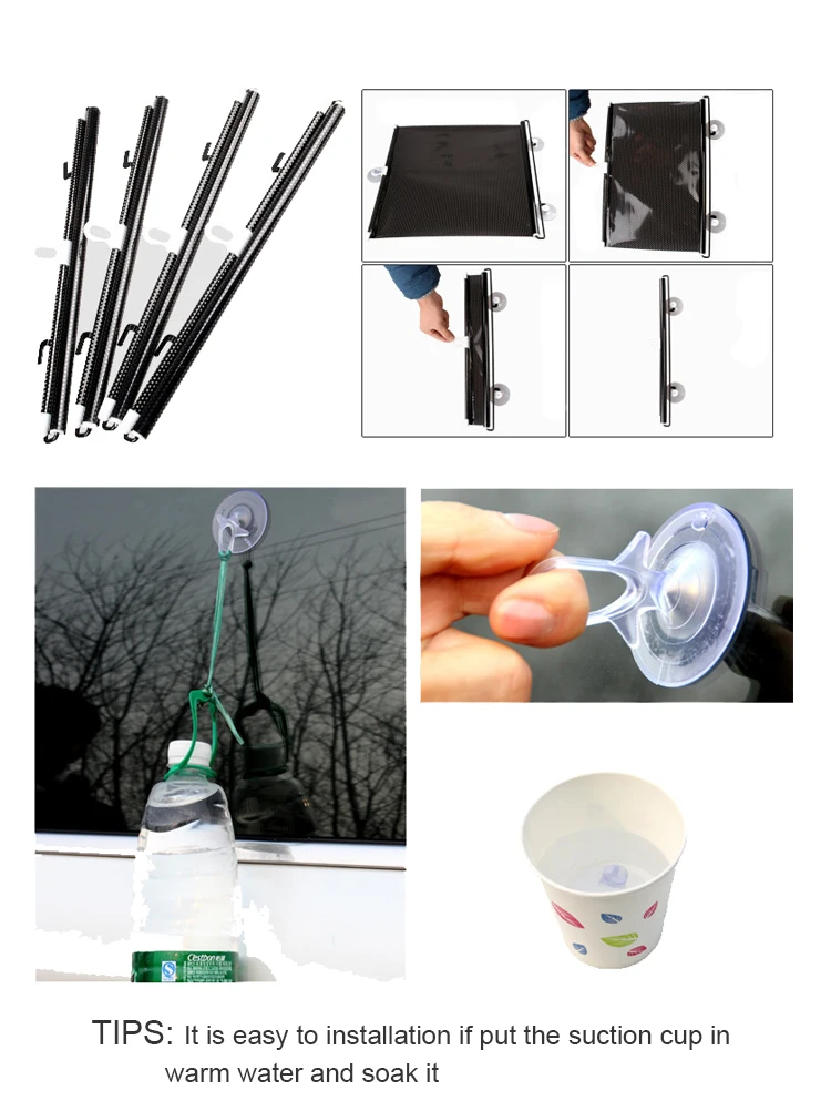 Zyq038 Japan Car Accessories Auto Sunshade One Way Protector Self