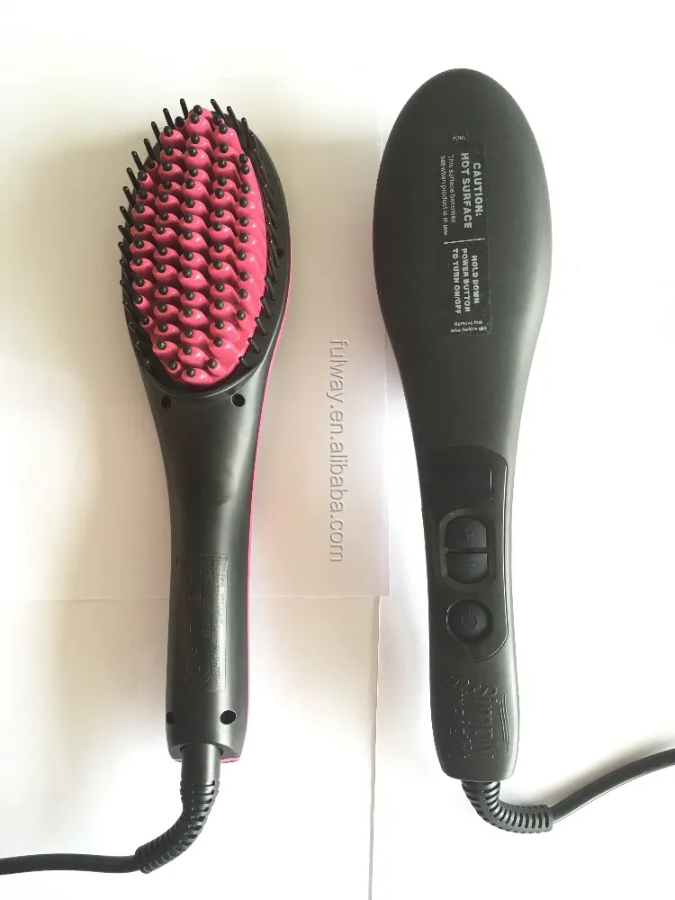 Hot Ptc Fast Heater Ceramic Hair Straightener Brush Buy Fast Hair