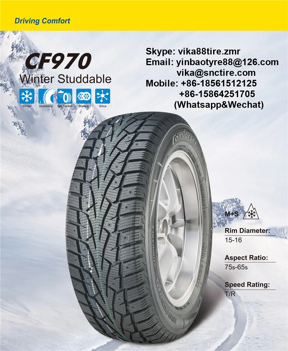 Автошина cf970. Winter Radial Studdable. Shandong Yinbao Tyre Group co., Ltd.. Comforser logo.