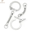 Wholesale promotional all sizes simple Snake Chain Locking Key Rings key ring