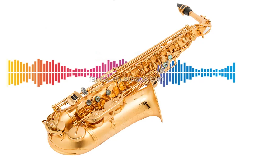 brush gold alto saxophone/Abrasive blasting golden saxophone