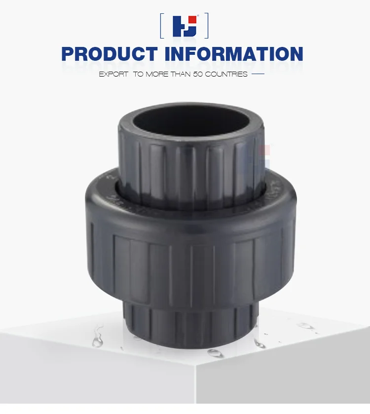 Hj Sch80 Standard Upvc Plastic Water Supply Gi Pipe Fittings Connector