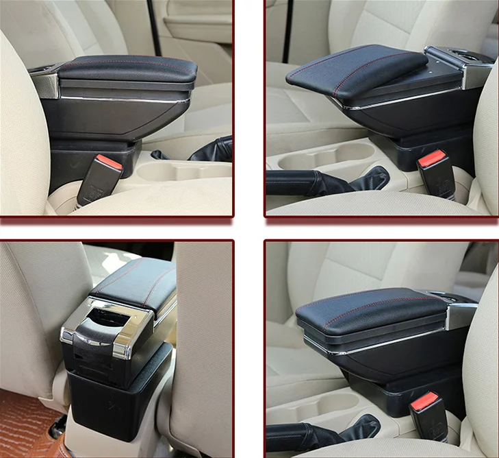 Leather Car Center Console Armrest Box For Suzuki Sx4 2008 2009 2010