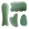 Beauty Premium Quality Body Scraping Massage Tool Face Slimming Amethyst Rose Quartz Jade Stone Face Gua Sha Set