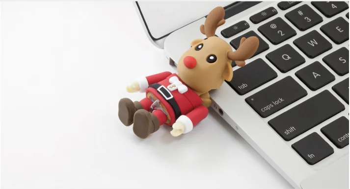 New business ideas Christmas cartoon character USB Memory Drive 8GB usb flash drive - ANKUX.COM